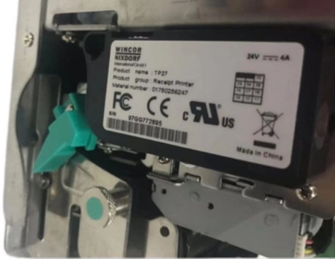 01750256247 1750256247 Wincor Nixdorf TP27 Imprimante de reçus Imprimante TP27 (P1 + M1 + H1) 80 mm Pièces de distributeur automatique